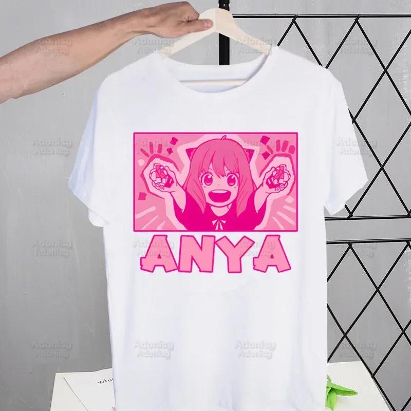 Spy X Family Anime Kawaii Anya Forger SPYFAMILY Men's Tshirt Cute Shirt Mens Fashion T-Shirt For Men Casual Tops Short Sleeve