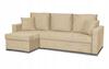 Bella Corner Sofa Bed with Sleeping Function, Corner Sofa, Family Furniture, Beige Velvet