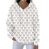 Christmas Hoodies For Women Funny Cute Printed Holiday Sweatshirt Winter Oversized Pullover Tops