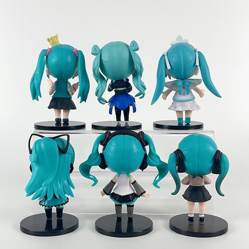 6 Stück/Set Hatsune Miku Q Version Serie Cinnamoroll Piapro Erste Generation Generation Kinderspielzeug Sammlung Geschenk Geburtstagsgeschenk