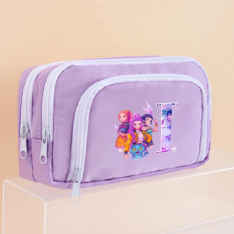 Kpop Dämonenjäger Federmäppchen Cartoon Kawaii Mädchen Stiftebox Stifthalter Tasche für Schüler Schulanfang Schreibwaren Geschenkartikel