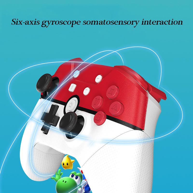 Herní rukojeť Bezdrátový ovladač Bluetooth Somatosensory Vibration Handle pro Nintendo Switch PRO