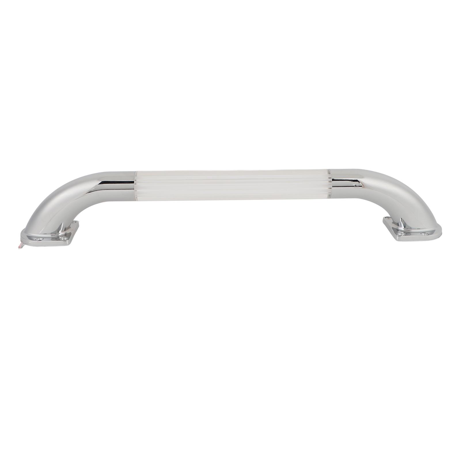 Fishine Silver/Light/Blue Dc 12V Rv Door Entry Grab Bar Handles Ed Acrylic Grip Assist Handle For Rv Camper Trailer Yacht 18Inch
