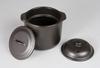 Sento Senka Pottery CeraCook Microwave Rice Cooker (Double Lid) Black Glaze (1.5 cups) 10-05