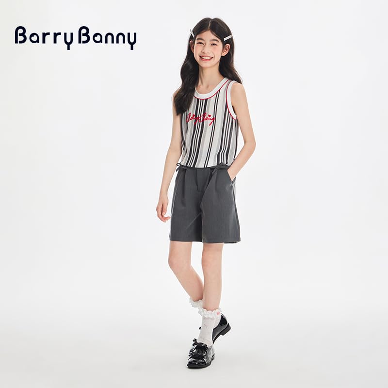 Shorts for Half High Elastic Hidden Hook and Loose For Everyday 140cm [Barry Banny] Kids, Girls, Girls' Clothing, Pants, Pockets, Ribbon, Summer,