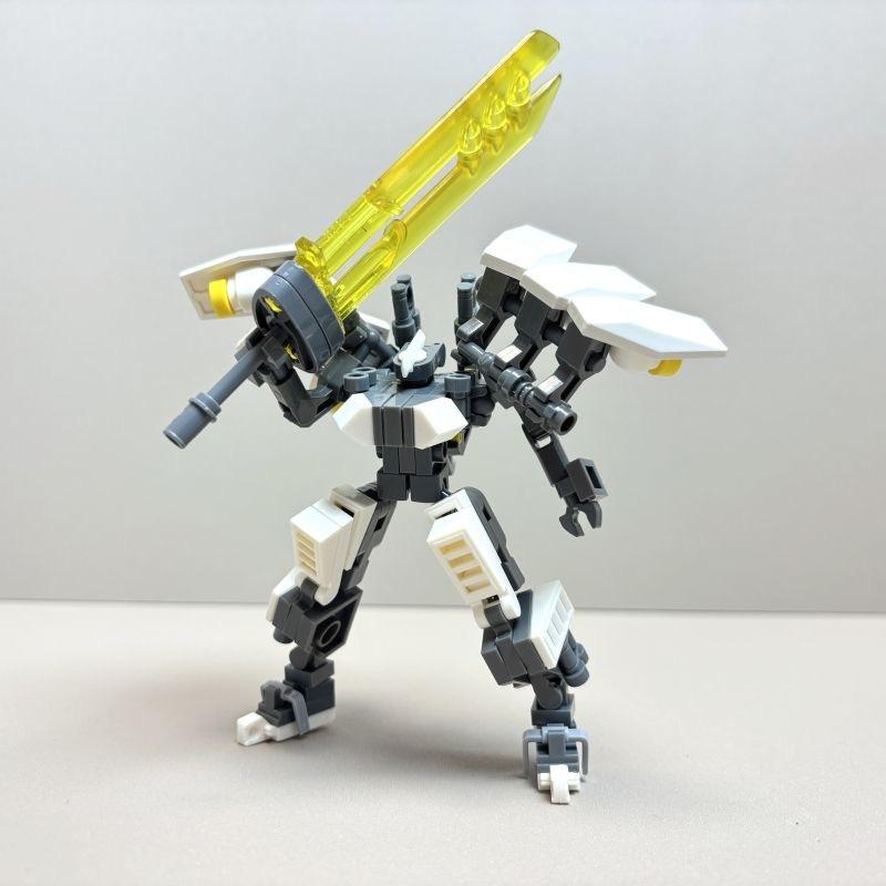 MOC Armored Robot Building Blocks Model Kids Toys Original Design Action Figure Eagle Mech Warrior Block Set Toys For Children