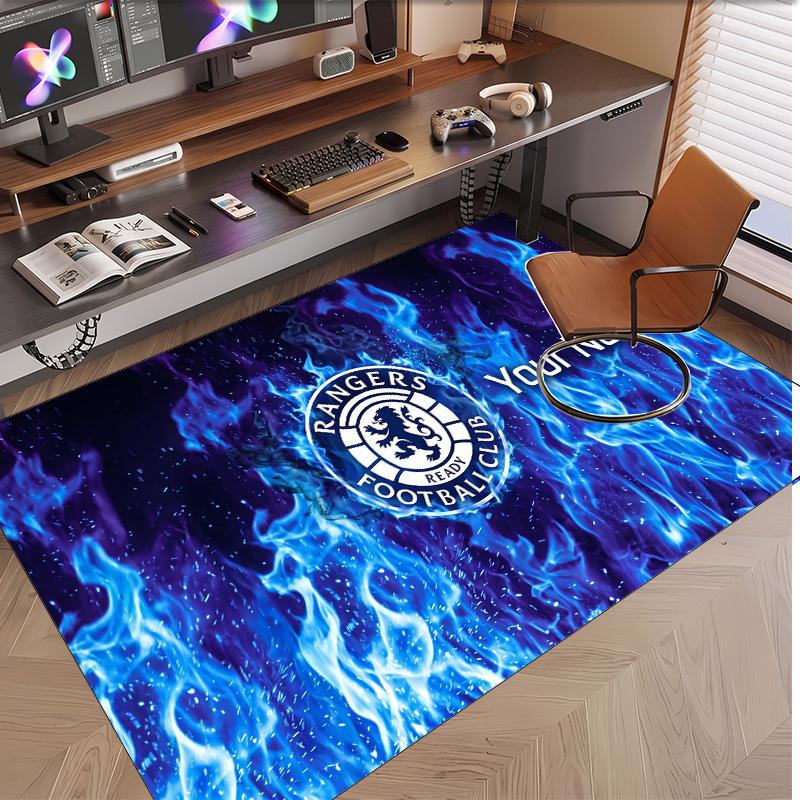 Personalized Crystal Velvet Carpet Rangers FC Pattern Non Slip Floor Rug