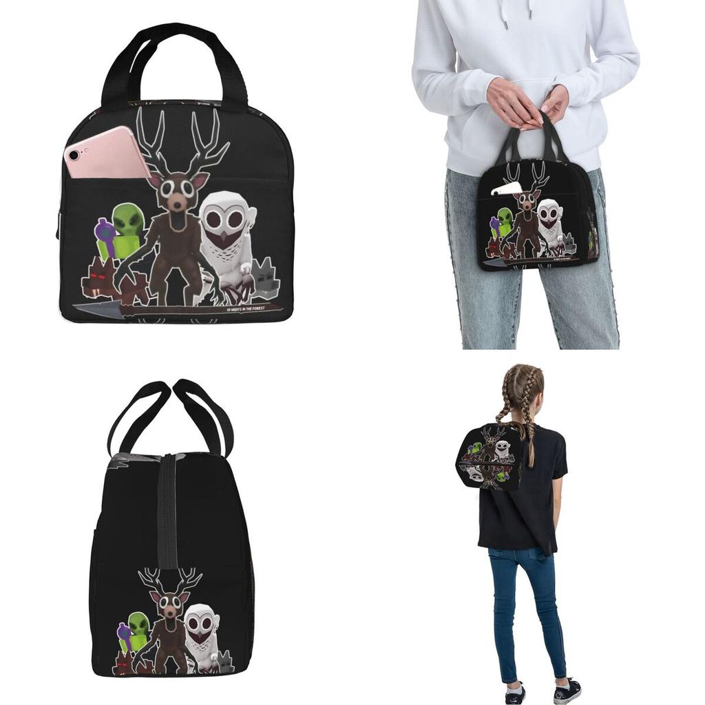 Sac isotherme pour déjeuner 99 Nuits dans les Forêts Merch pour l'extérieur Jeux Vidéo Boîte à repas Thermique Anti-fuite Boîte Bento