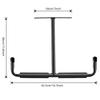 Metal T-Shaped Hook Ceiling Fishing Rod Bicycle Stand Kayak Skateboard Iron Wall Hanging Display Storage Rack