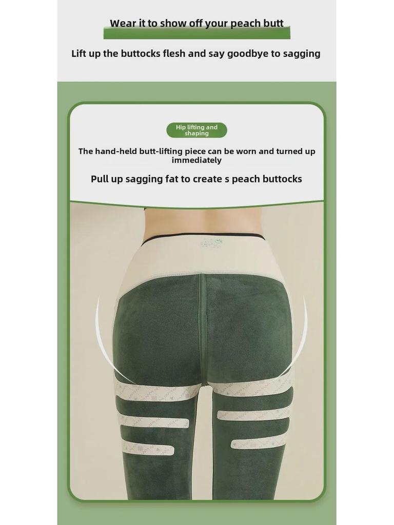 High-Waist Velvet-Lined Barbie Pants for Autumn/Winter – Hip-Lifting, Warm 600g Shark Pants