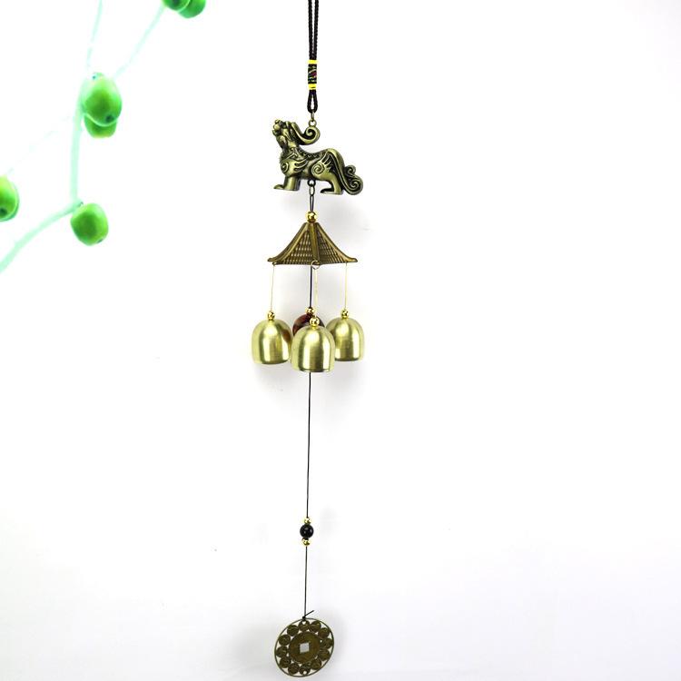 D5 Retro Wind Chimes Copper Wind Bell Hanging Pendants Garden Decorations Outdoor Oriental Lucky Pendants Home Room Decor Items