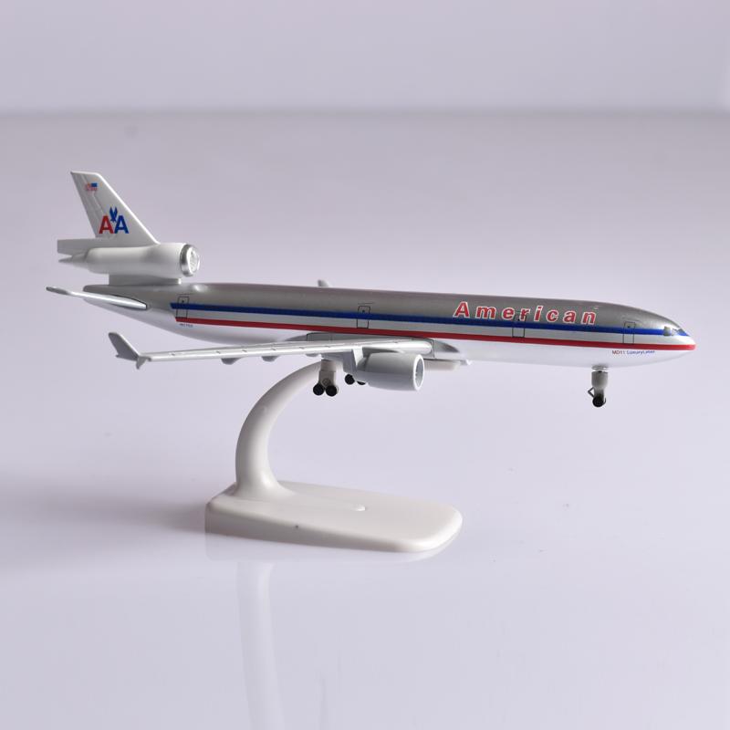 20CM Diecast Metal Planes American McDonnell Douglas MD-11 Plane Airplane Model Aircraft Model Collect Gifts