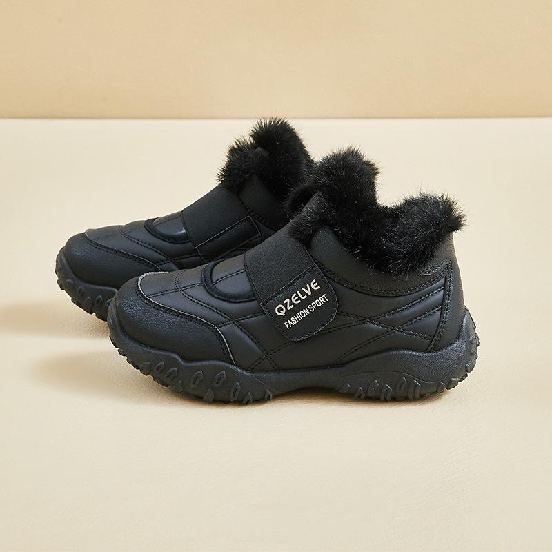 

Warm Fuzzy Snow Boots for Women Comfortable Ankle Boot With Fur Lined Faux Leather Anti-Slip Winter Shoes Women s Outdoor Casual Walking Short Booties 40 чёрный