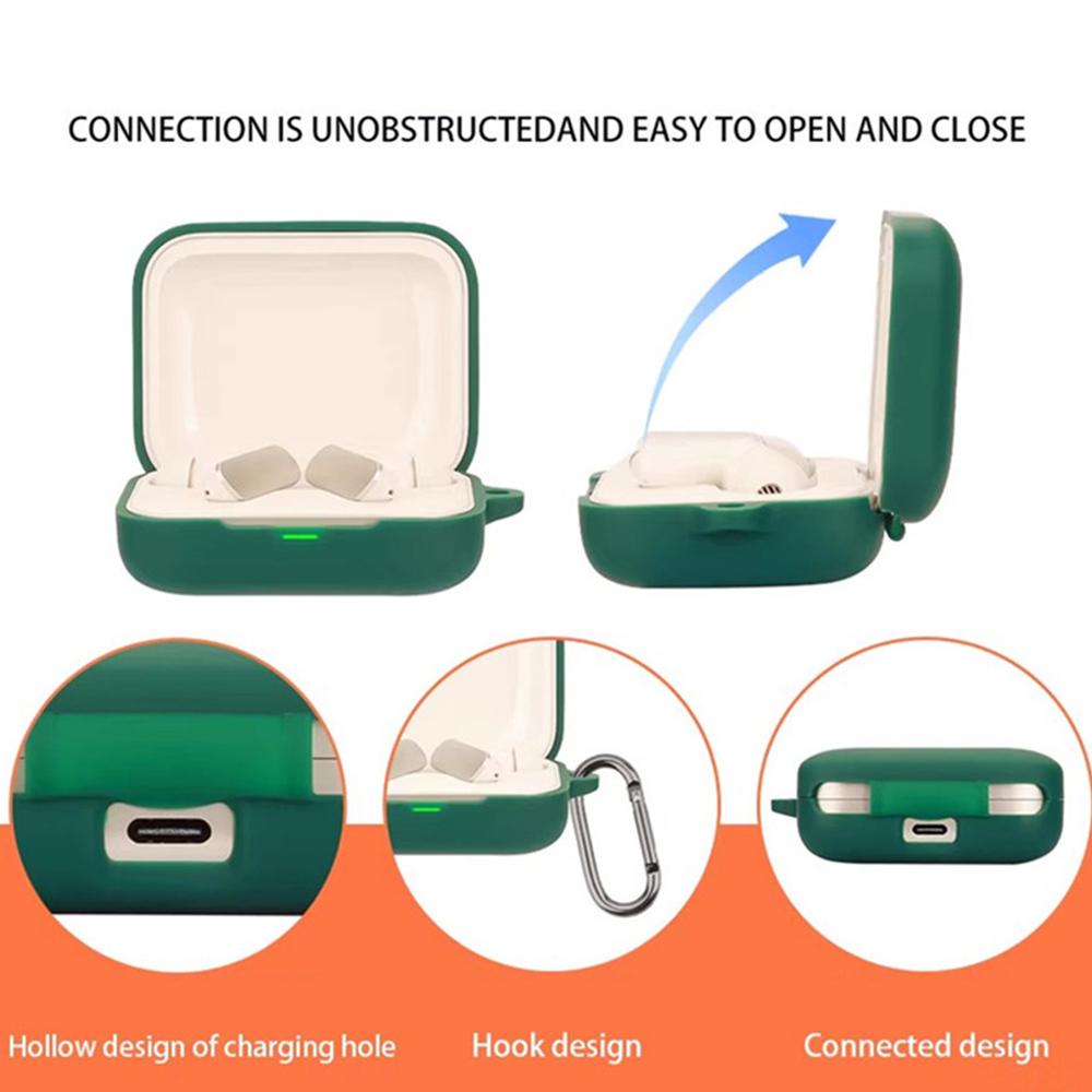 For Realme Buds Air 7 Pro Protective Case Wireless Earbuds Silicone Cover with Anti-Lost Buckle