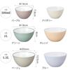 CB Japan Heat-Resistant Bowl, 20cm [Pastel] Blue, Deep for Easy Mixing, Microwave and Dishwasher Safe, Atomic