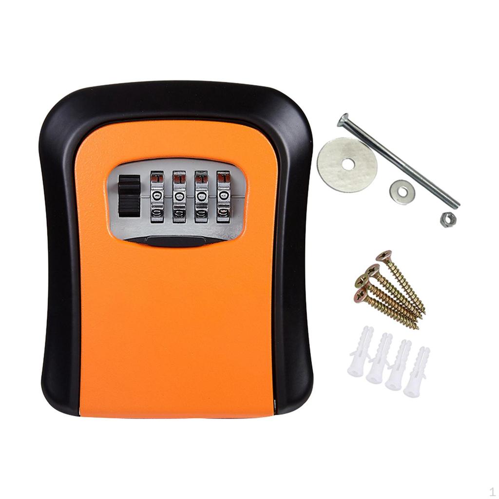 Key Lock Box Resettable Password for House Keys ID Cards Outdoor