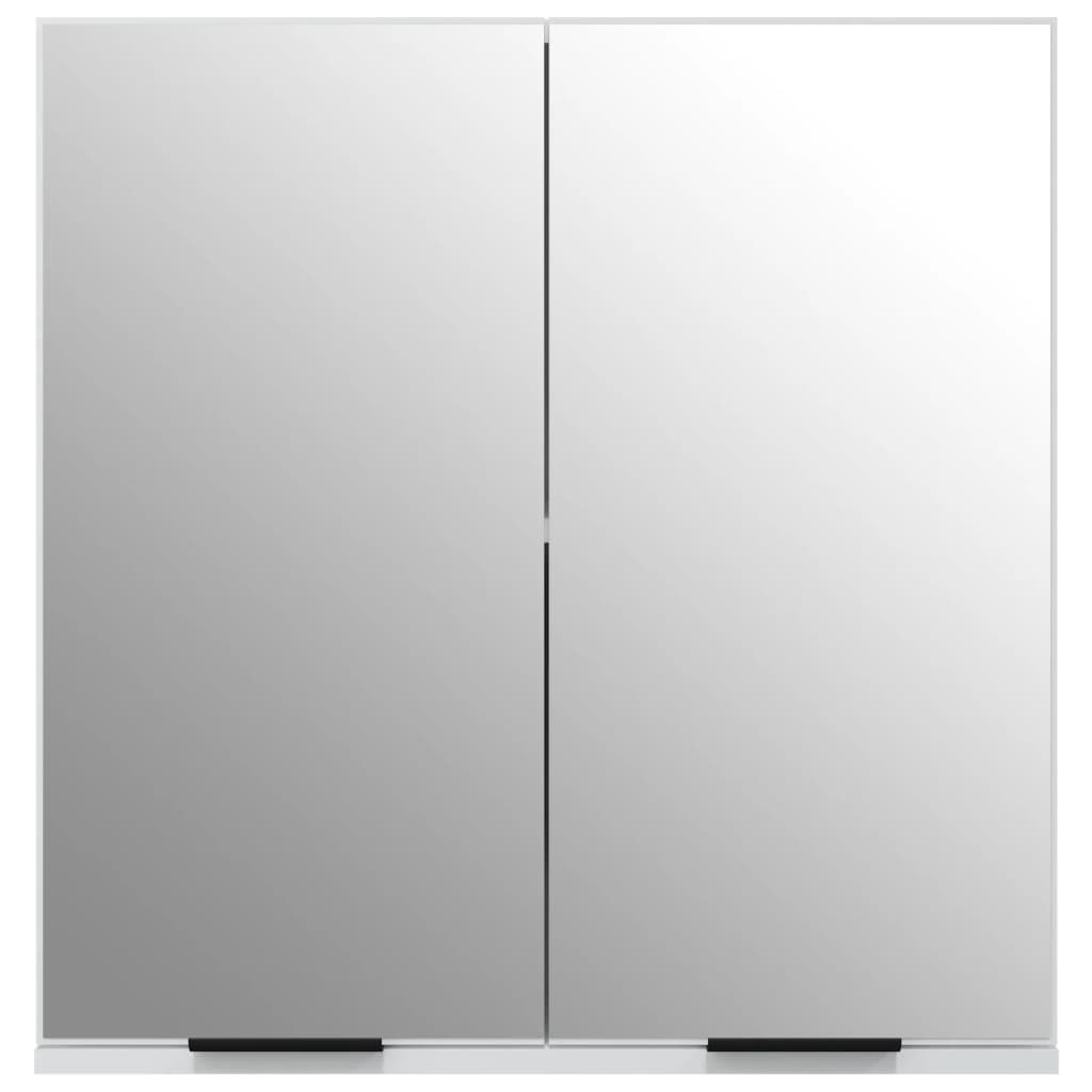 Vidaxl Bathroom Cabinet with Mirror, White, 64X20X67 Cm