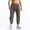 Pantaloni Casual da Uomo Estate e Autunno Patchwork Vivace Stampati Pantaloni con Coulisse Vita Elastica con Coulisse Alla Moda e Comodi