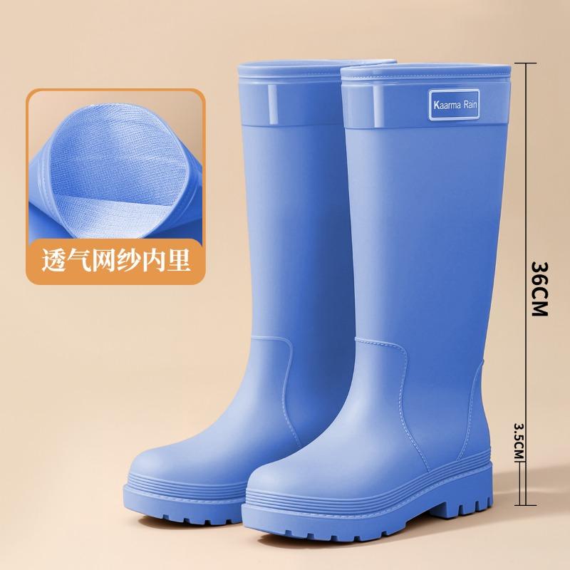 Bundle Mouth Water Shoes Women's Non-slip High Tube Women's Rain Shoes New Rain Boots Women's Adult Water Boots Wear-resistant High Boots