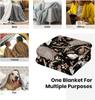 Opossum Blanket Possums Blanket Possum Gifts Black Throw Stuffed Animal for Travelling Camping Soft Birthday Gifts for Women Men