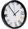 Matakoko315 Wall Stylish and Cute Wall Interior Sweep Continuous Second Easy To Living Stylish Analog Cat Popular Clock, Cat/Kitten Design, Clock,