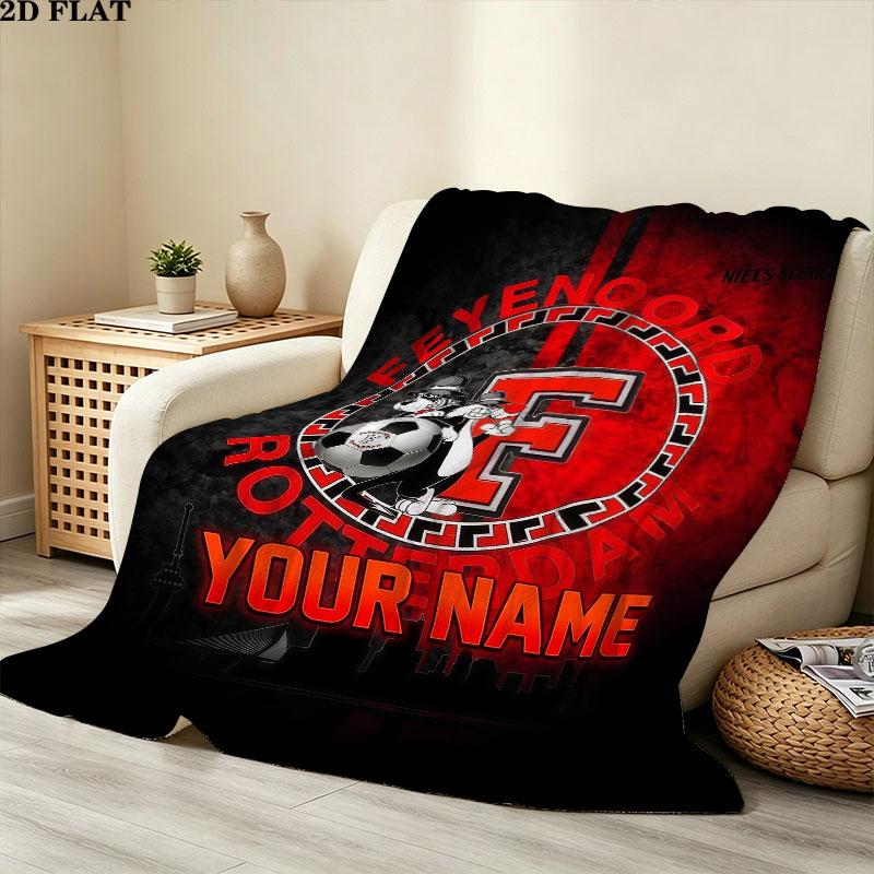 Custom Feyenoord Blanket, High quality Comfortable for All Seasons, Home Decor, Warmth and Comfort