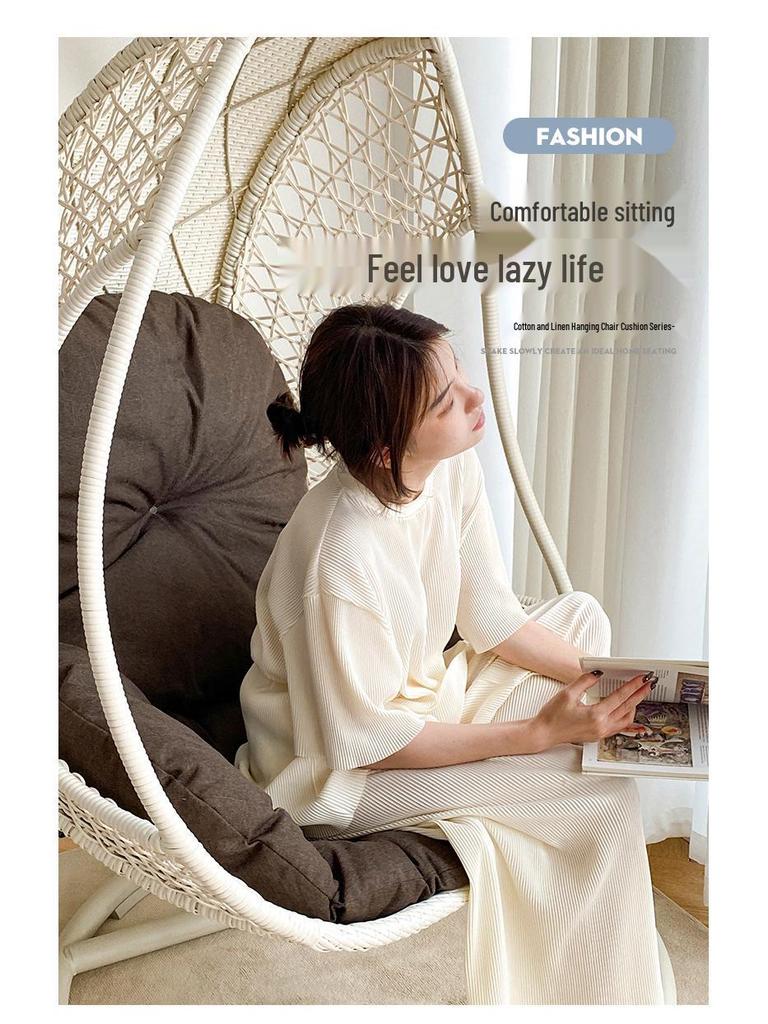 Thickened Cushion for Hanging Chair: Backrest for Dormitory, Bedroom, or Balcony Cradle Swing
