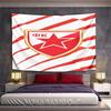 Red Star Emblem with Stripes Pattern Wall Hanging Tapestry Decorative Tapestry Home Decor for Bedroom and Living Room