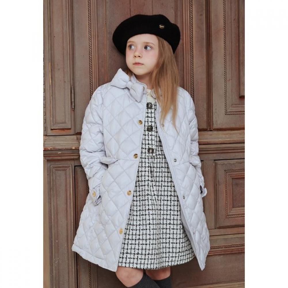 The Coffee Bean   Tea Leaf Ivory Ribbon Quilting Coat Ba12ct02iv