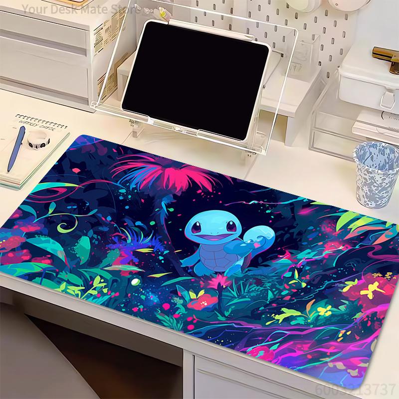 Mouse Pad Professional E-sports Speed PC Gaming P-Pokemon Squirtle Rubber Keyboard Pad Notbook Desk Mat Mousepad For Best Gift
