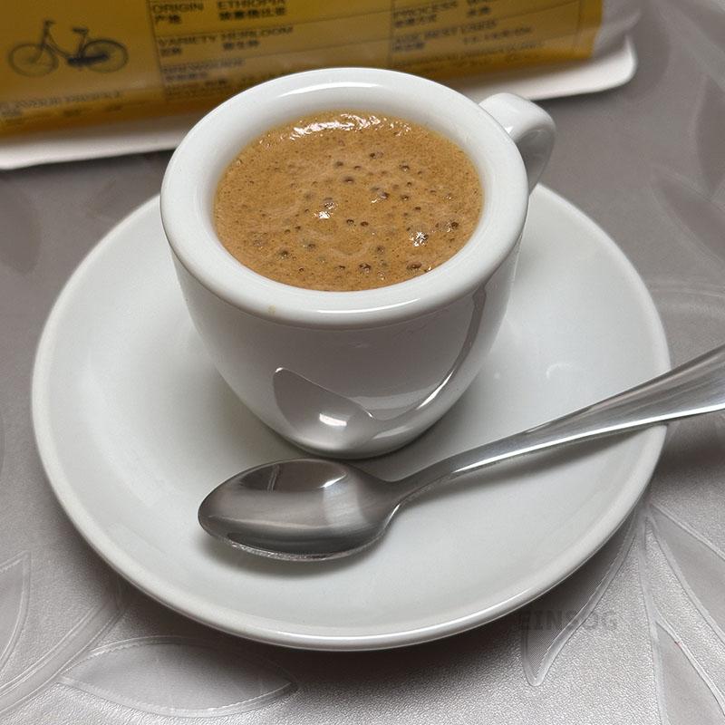 

2oz Italian Espresso Cups 9MM Thickened Thermal Coffee Cup and Saucer Ceramic Espresso Shot Sets Coffeeware Tableware 2oz