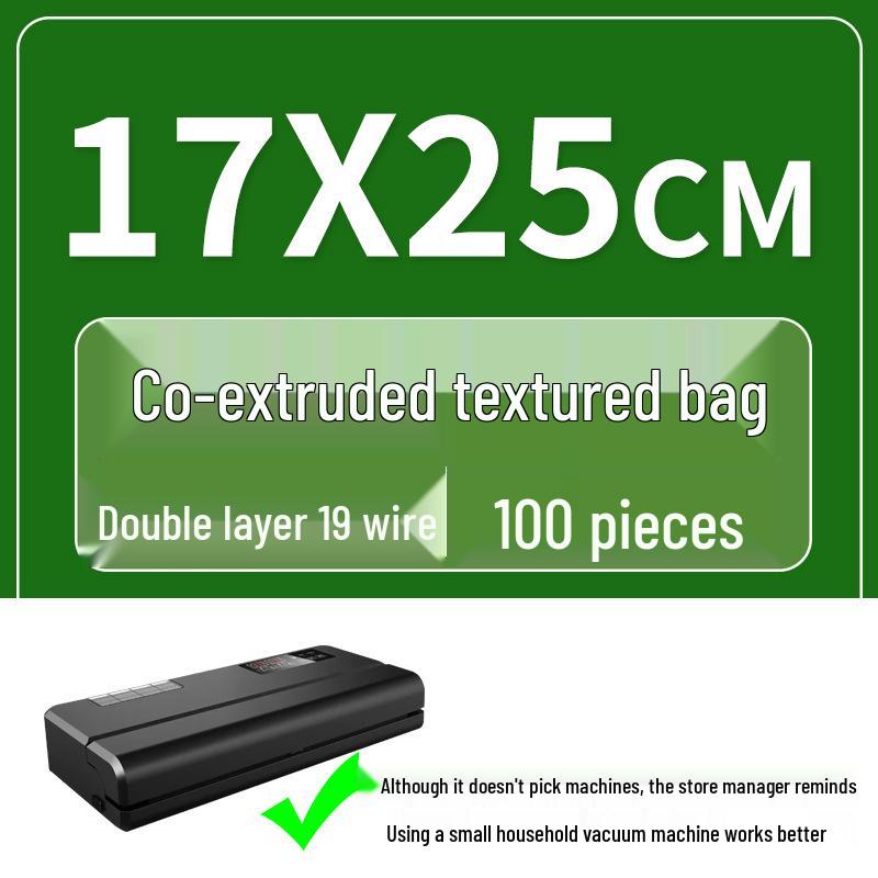 Seven-Layer Textured Vacuum Seal Bag - Nylon Fresh-Keeping Compression Bag for Food Storage
