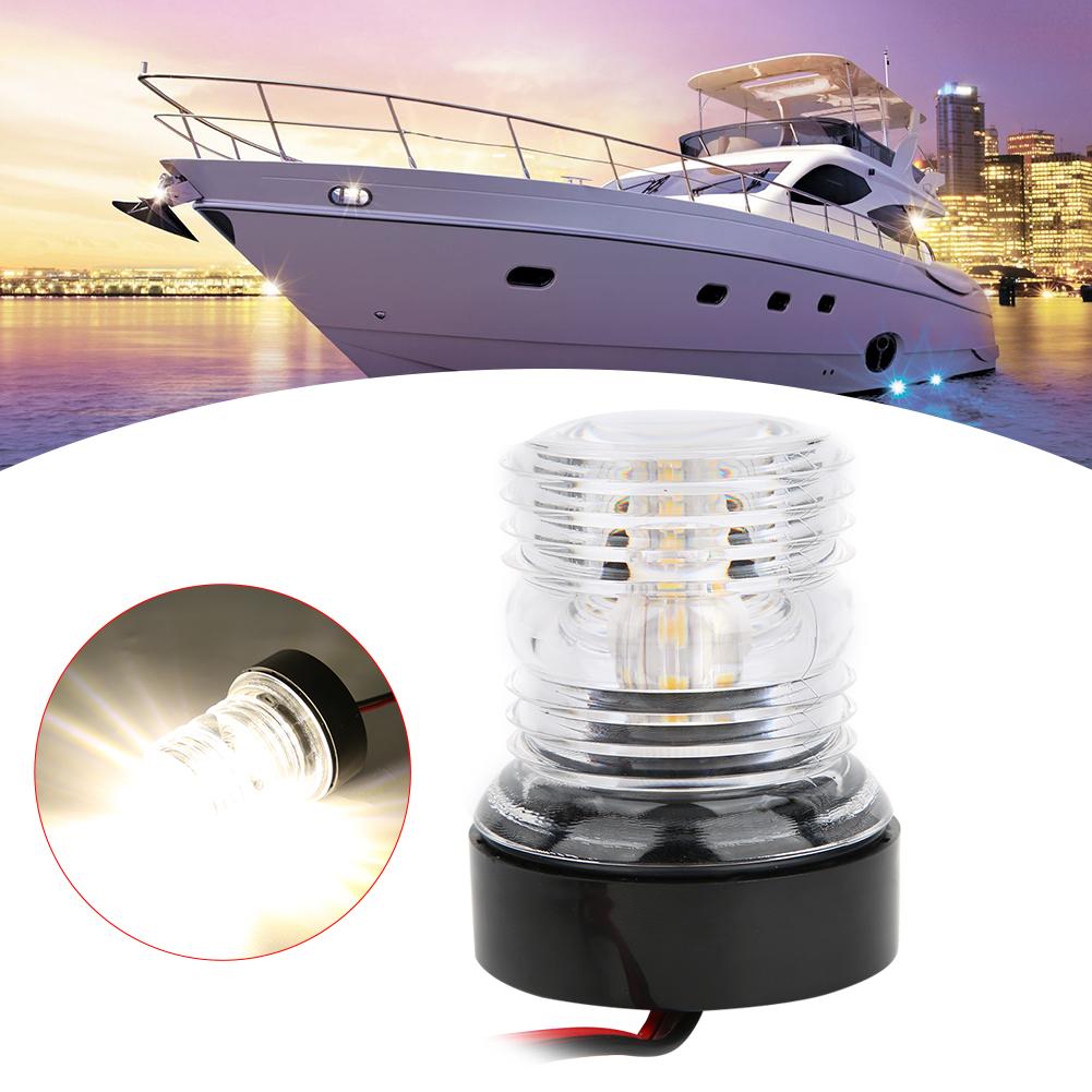 LED Signal Light 360 Degrees IP66 Protection 5W Lamp for Yacht Boat DC12V 24V