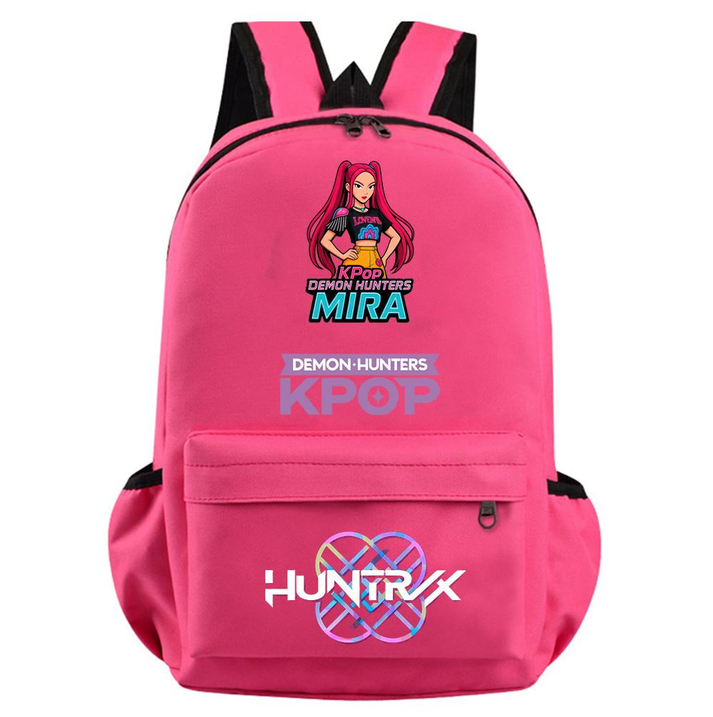 Cartoon Kpop Demon Hunters Printed Backpack for Teenager Student Girl Boy Bookbag Schoolbag Women Large Capacity Travel Bag Kid Gift Rucksak