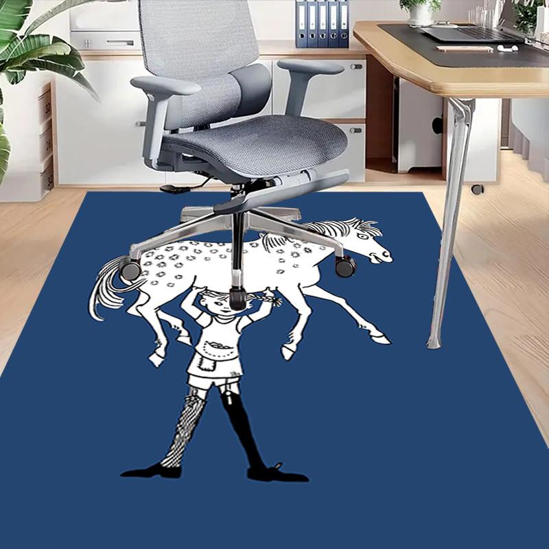 1PC Horse Flower Extra Large Non Slip Floor carpet, Office, family, bedroom, Studio Large Area Rug Indoor Rugs