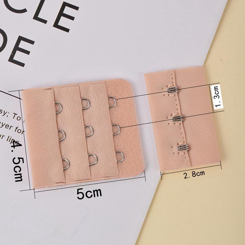 

Крючок для бюстгальтера из подходящей ткани - Маленький, 3 ряда, 3 кнопки - Спортивный и для йоги Задний крючок Аксессуар для нижнего белья, Ширина 4,5, Пряжка Мать и дитя