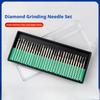 30pc Black Box Set 3mm Shank Diameter Electroplated Diamond Grinding Heads for Polishing