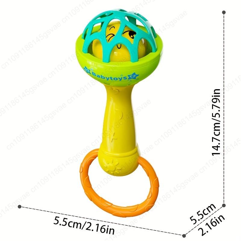 3/1PCS Soft Baby Grasping Ball Rattles with Bell Ball Early Education Educational Sensory Toy Newborn Gift Random Color
