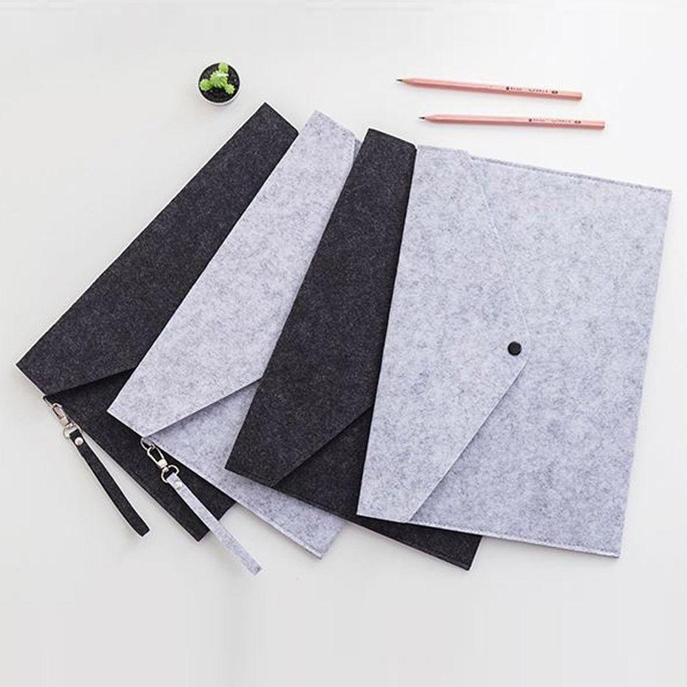 A4 Felt Folder Felt Archive Folder Portable Portfolio Case  Data