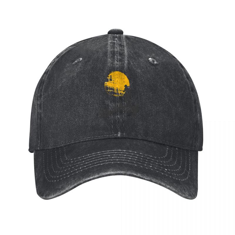 CAMEL CROWN Washed Cotton Baseball Cap Vintage Unisex Adjustable Hat with Embroidery Logo