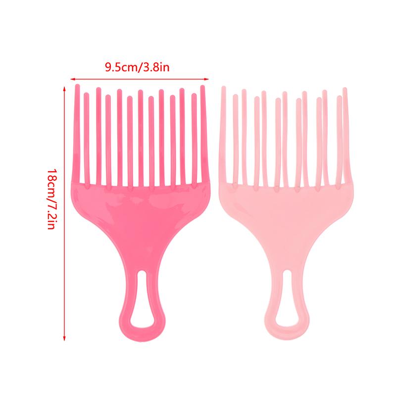 1 Peine Afro con Púas Insertables Peine Ancho Dientes Horquilla para el Cabello Cepillo Hombre Cabello Cabeza con Aceite Peine de Plástico con Engranajes Herramientas de Peluquería para Cabello Afro Rizado
