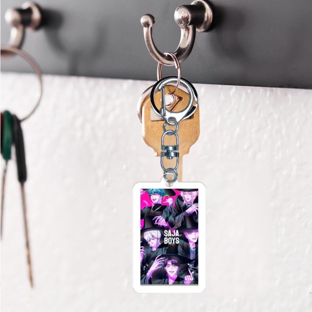 2D Fashion Girls Group Keychains 24 Pieces Gift