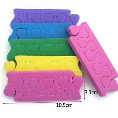 500PCS Pedicure Toe Separators Set Bulk Nail Art Finger Separators Soft Foam Toe Stretcher For Toes & Finger Relaxing Holding