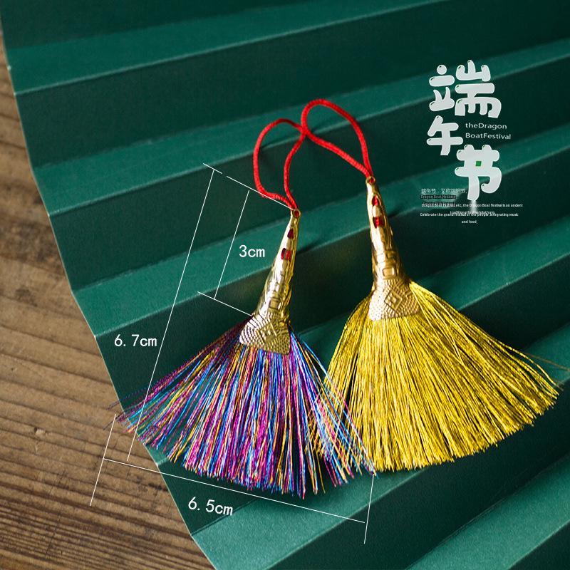 Dragon Boat Festival Five-Colored Broom Ornament - Mini Hanging Decoration