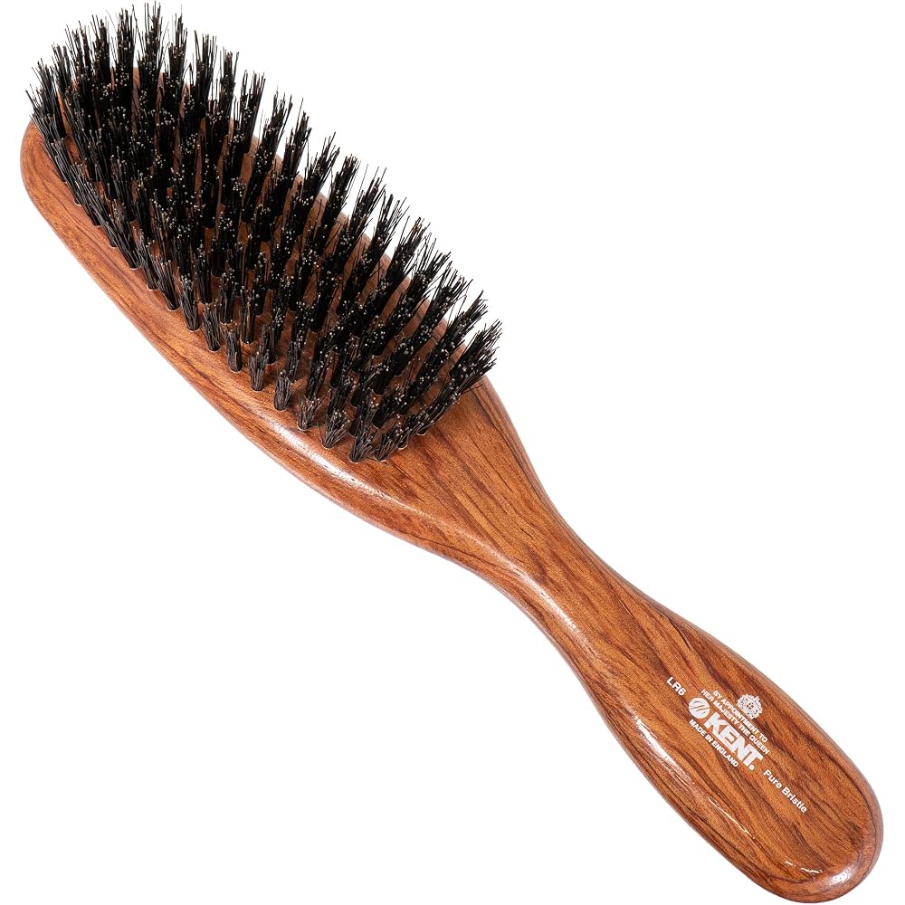 GB KENT Kent British Royal Family Favorite Luxury Pig Hair Brush Medium Bore Bristle Premium Brus...