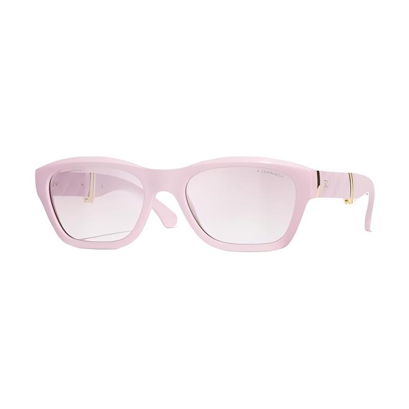 

CHANEL full frame design nylon fiber square sunglasses men and women same style couple model pink рожевий