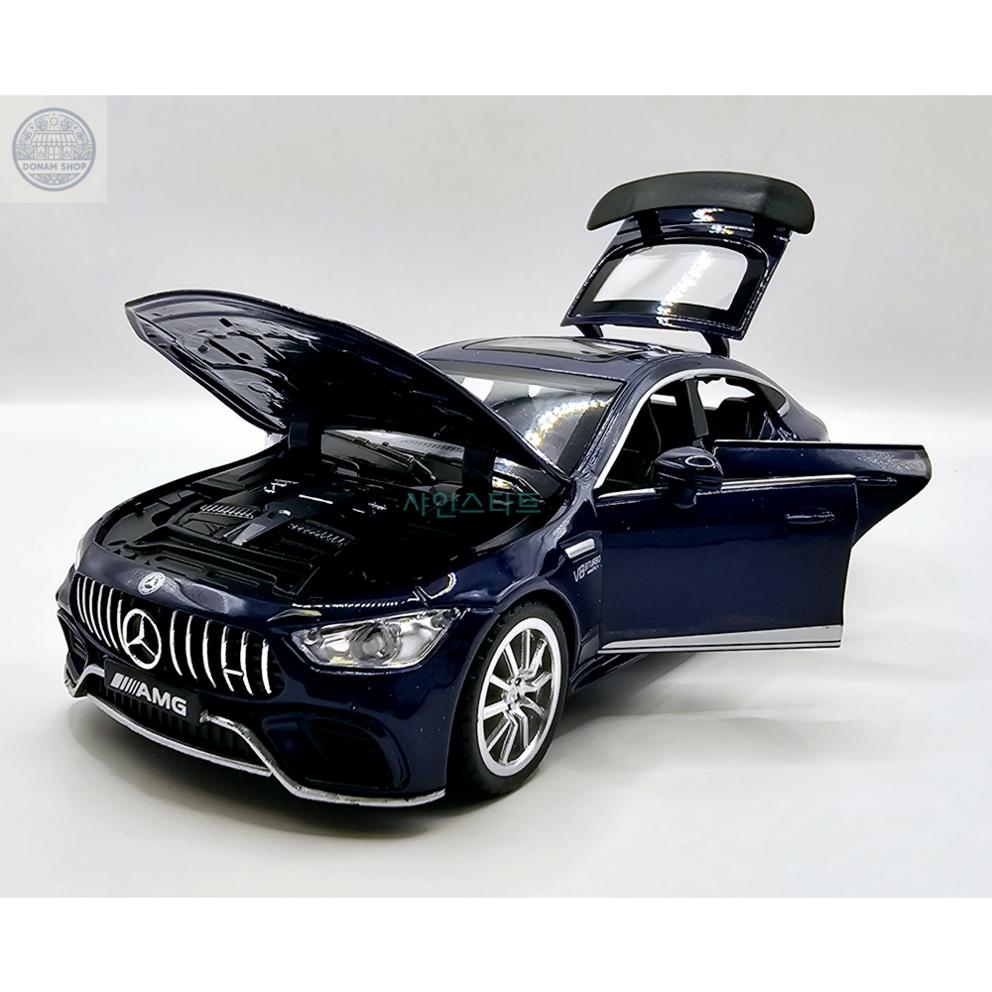 Mercedes-Benz AMG GT63 viertürige Limousine 1:32 Druckguss-Modellauto, Marineblau