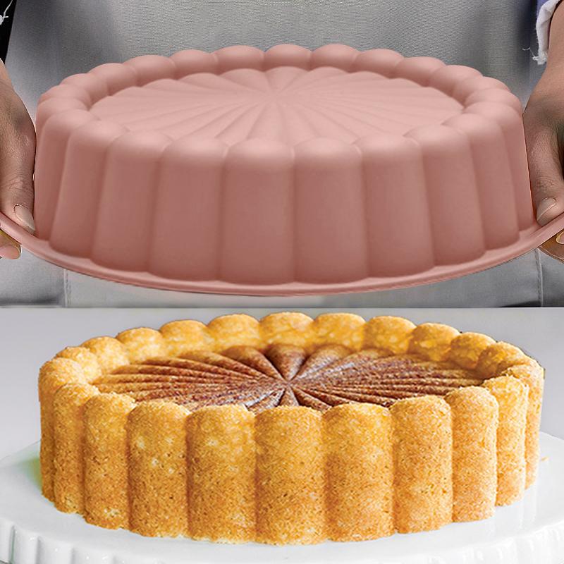 Round Cake Mold Non Stick Silicone Cake Pan Cookie Pastry Baking Moulds Heat Resistant Oven Bakeware Kitchen Accessories