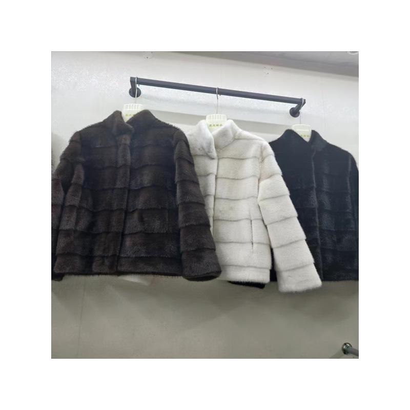 European Mink Stand-Up Collar Fur Coat - Short, Warm, Versatile Winter Fashion