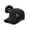 Adjustable Ponytail Baseball Cap Love Heart Snapback Hat Fashion Sunshade Sun Hat  Outdoor